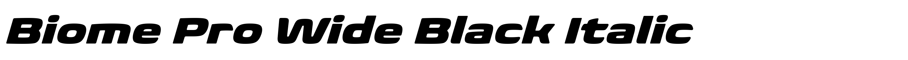 Biome Pro Wide Black Italic